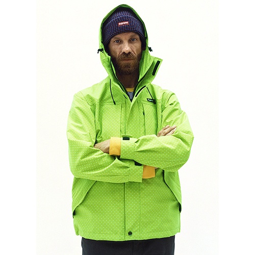 Supreme PIN DOT SHELL JACKET ACID GREEN | GVG STORE. K-POP, K