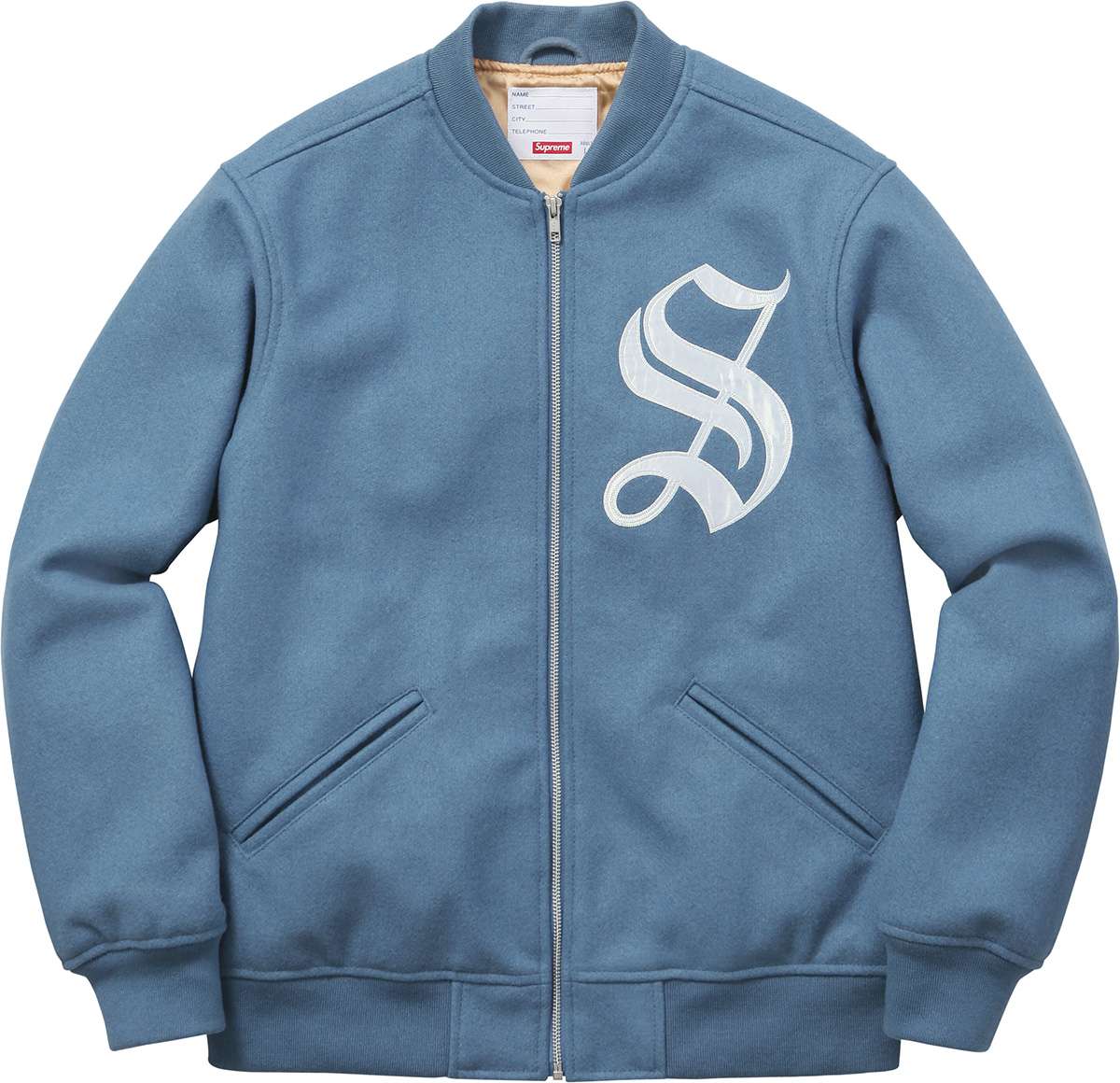 ジャケット・アウター Supreme Old English Zip Varsity Jacket Supreme - Old English Zip Varsity Jacket - UG.SHAFT