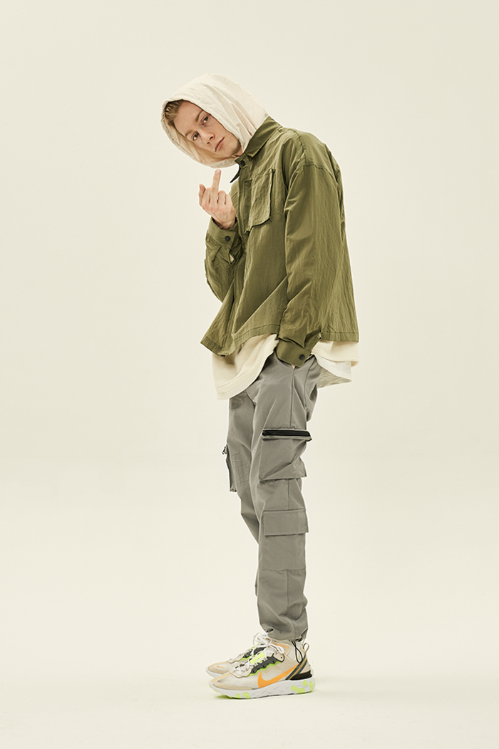 cream docking hoodie