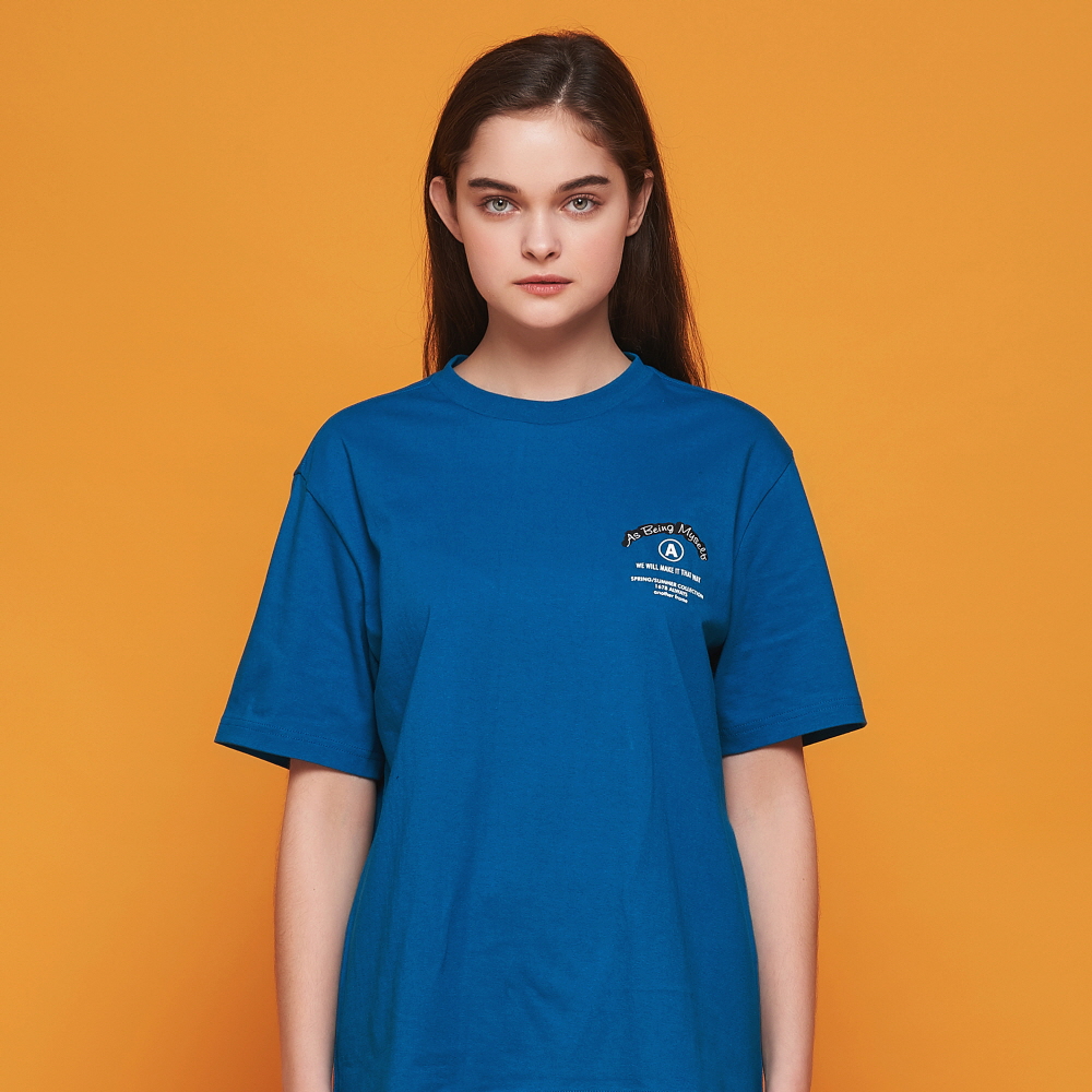 1678 slogan t-shirt (marine blue)