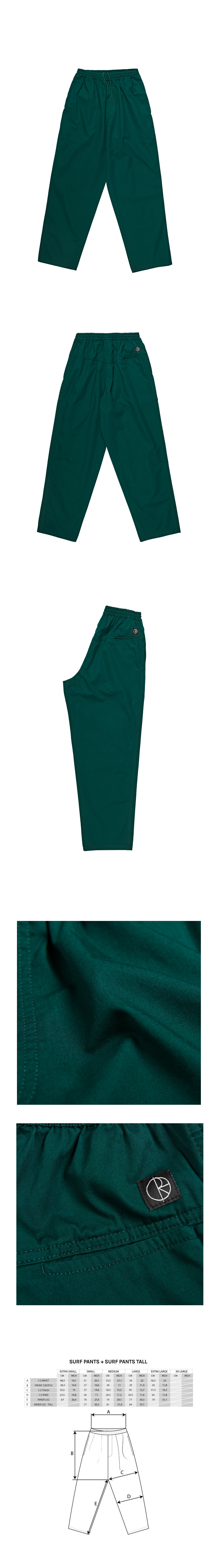 폴라(POLAR) SURF PANTS DARK GREEN GVG 스토어. 전 세계직배송.